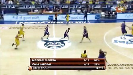 个人能力！两队进攻陷入困境， 奎因上场外线运球高难度急停三分命中！